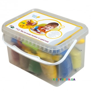 Набор для детского творчества "Тесто-пластилин 12 цветов" Genio Kids TA1068V
